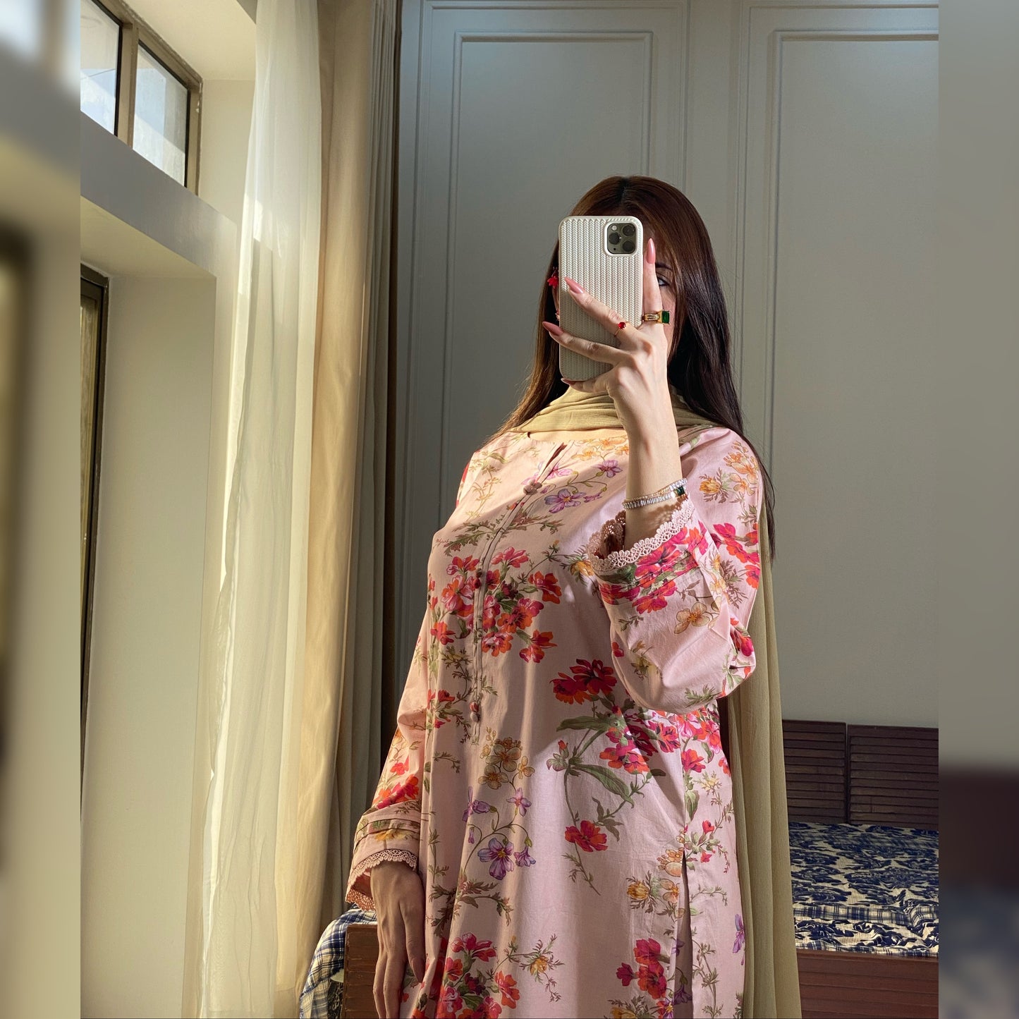 Pink Printed 3PC