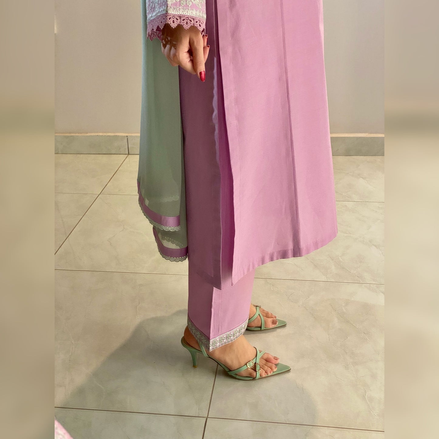 Crescent Embroidered 3PC
