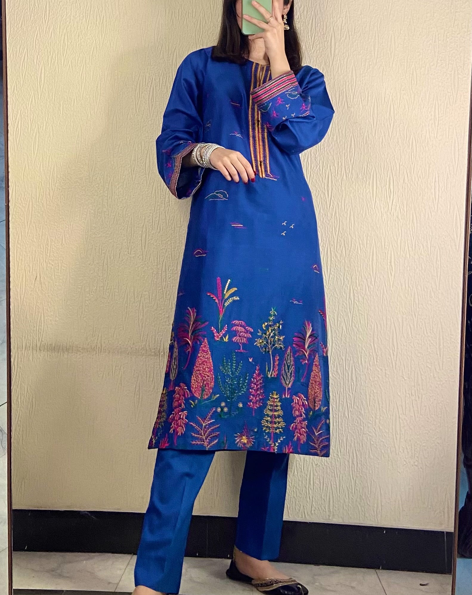 Blue Summer embroidered 2PC