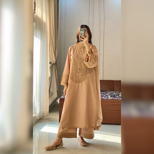 Coffee Embroidered 3PC