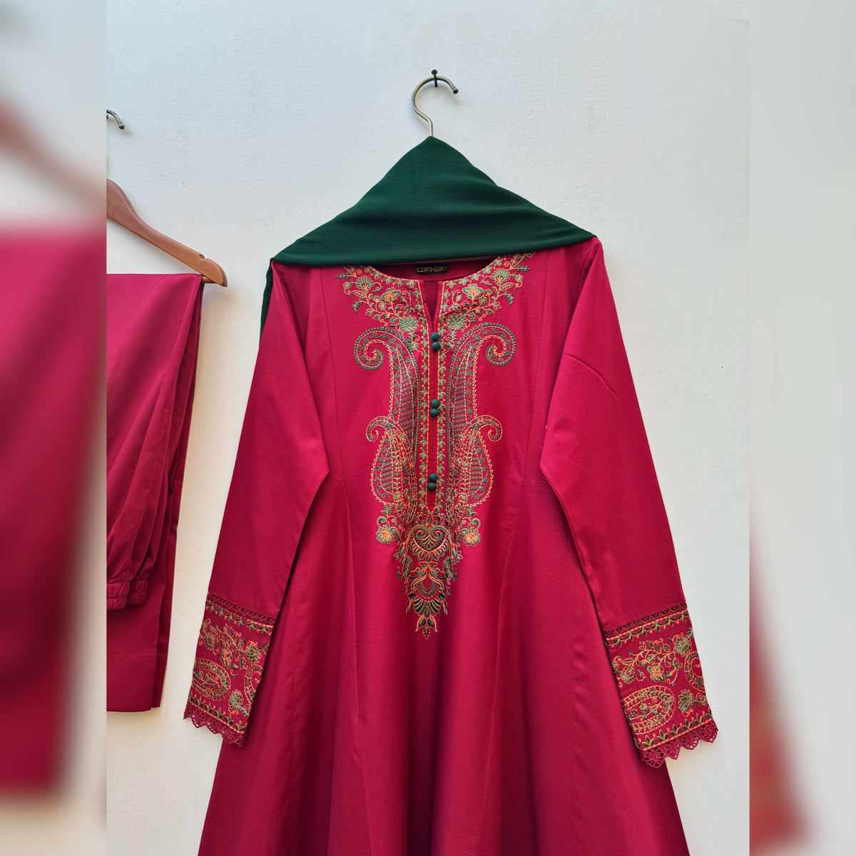 Aimo Embroidered frock 3PC