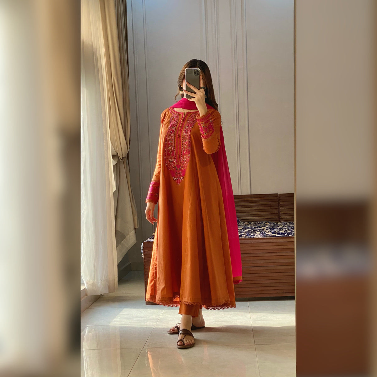Amber Honey Embroidered 3PC
