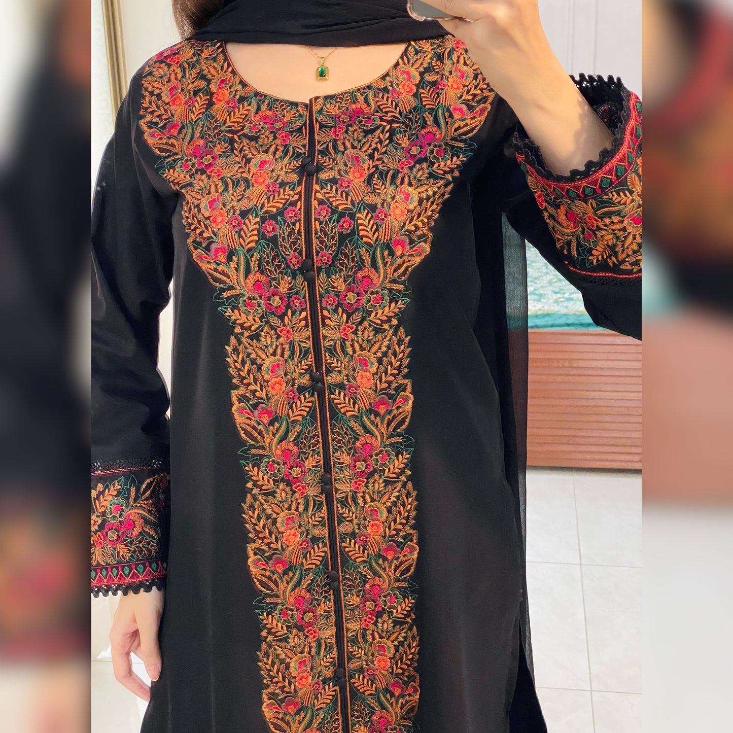 Koyal Black embroidered 3PC