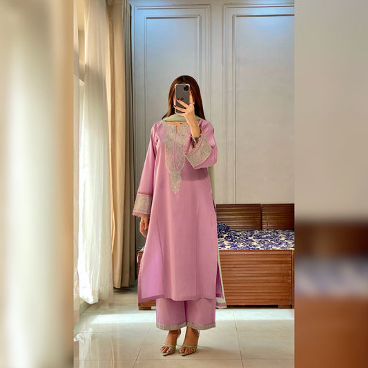 Crescent Embroidered 3PC