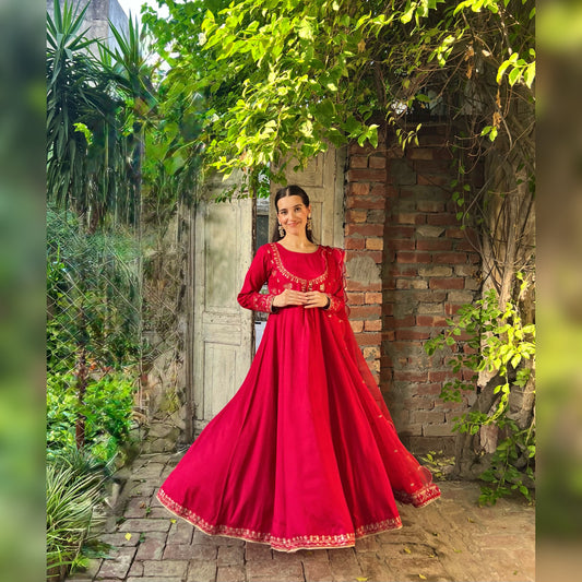 Roma Embroidered Frock 3PC