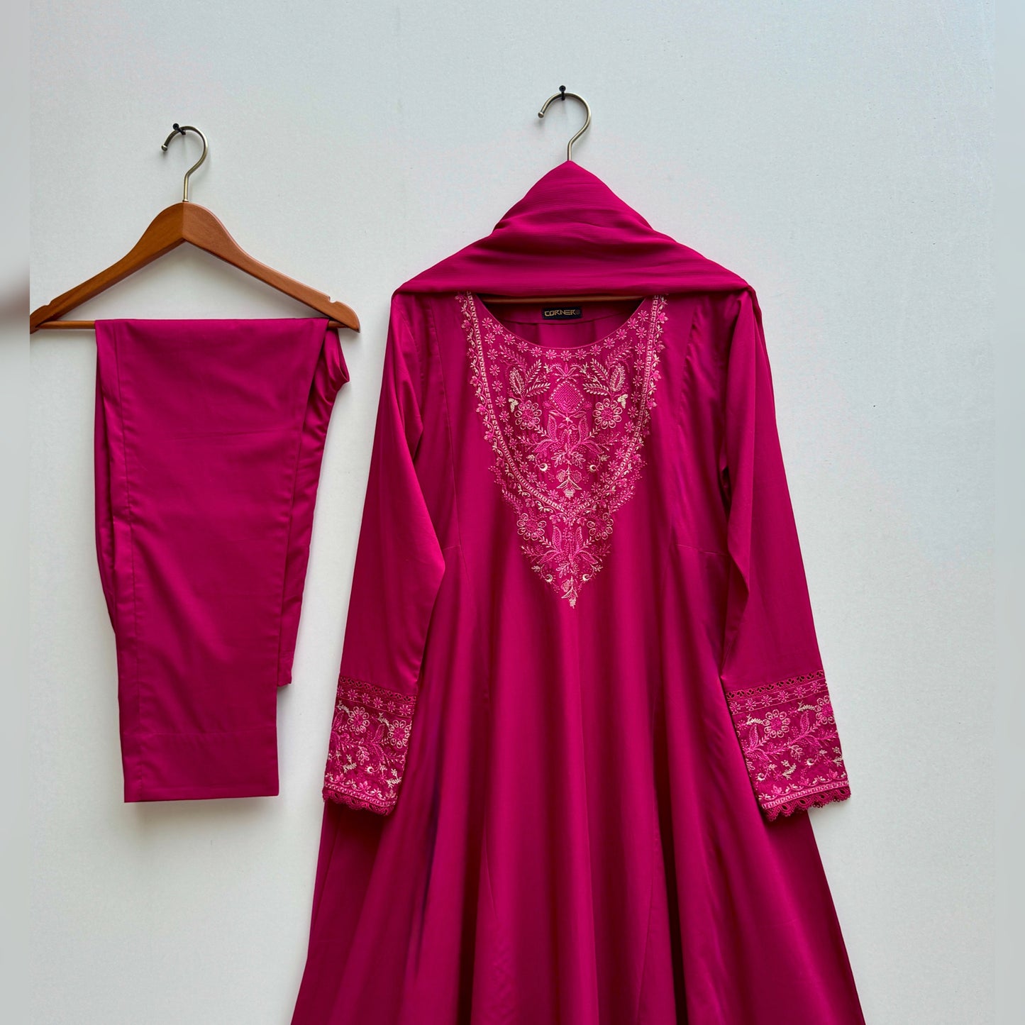 Manaal Embroidered frock 3PC