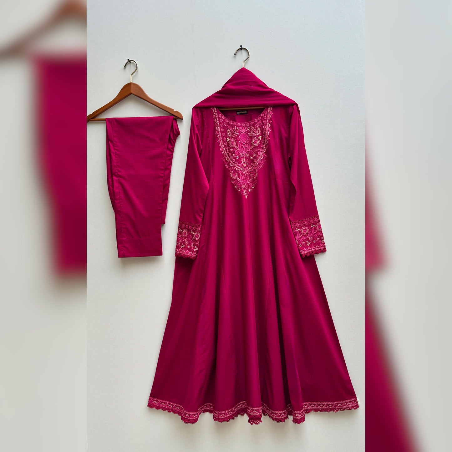 Manaal Embroidered frock 3PC