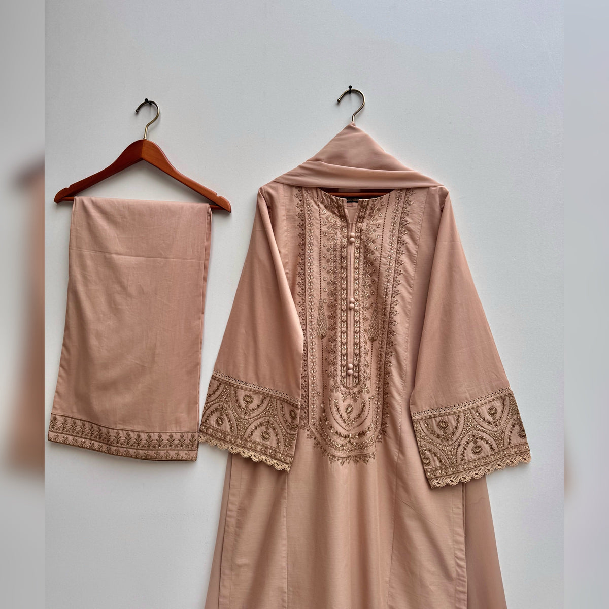 Coffee Embroidered 3PC