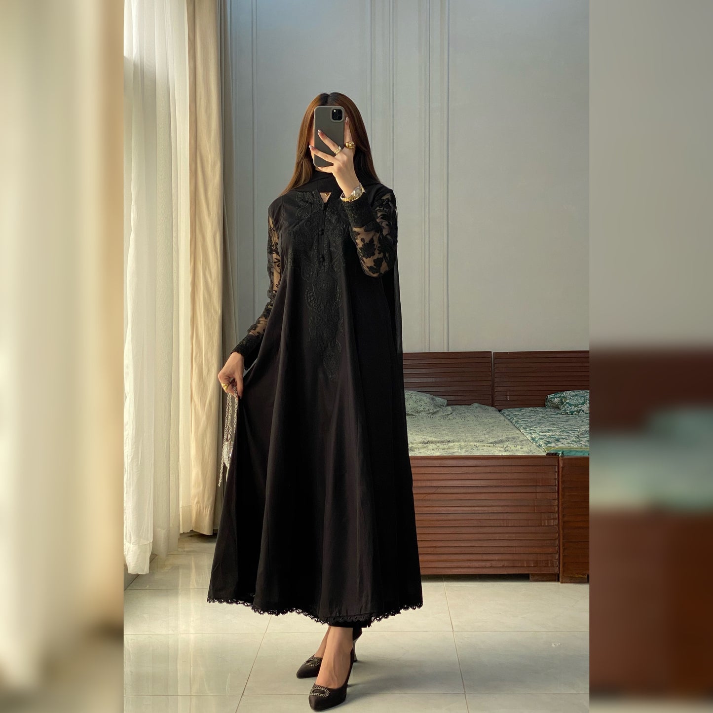 Juliet Black Embroidered 3PC