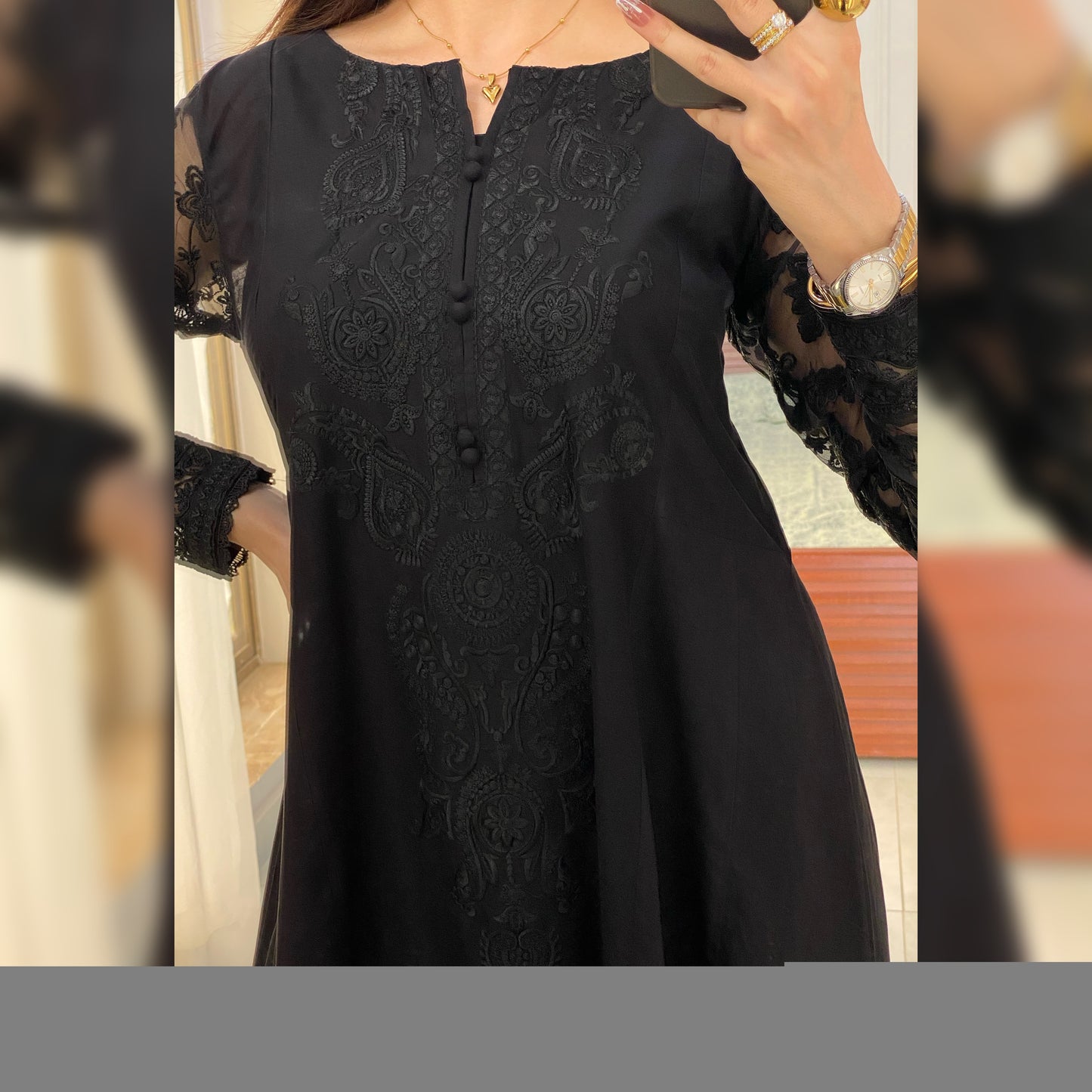 Juliet Black Embroidered 3PC