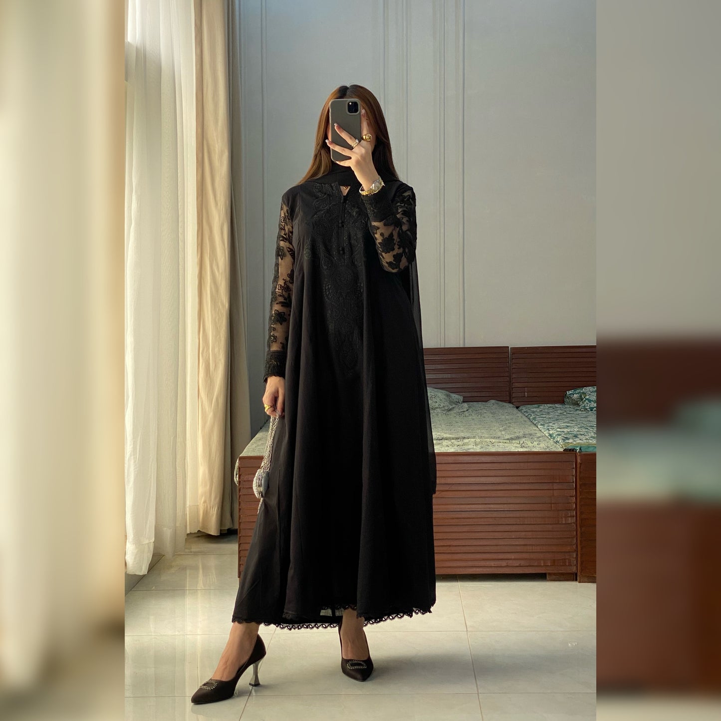 Juliet Black Embroidered 3PC