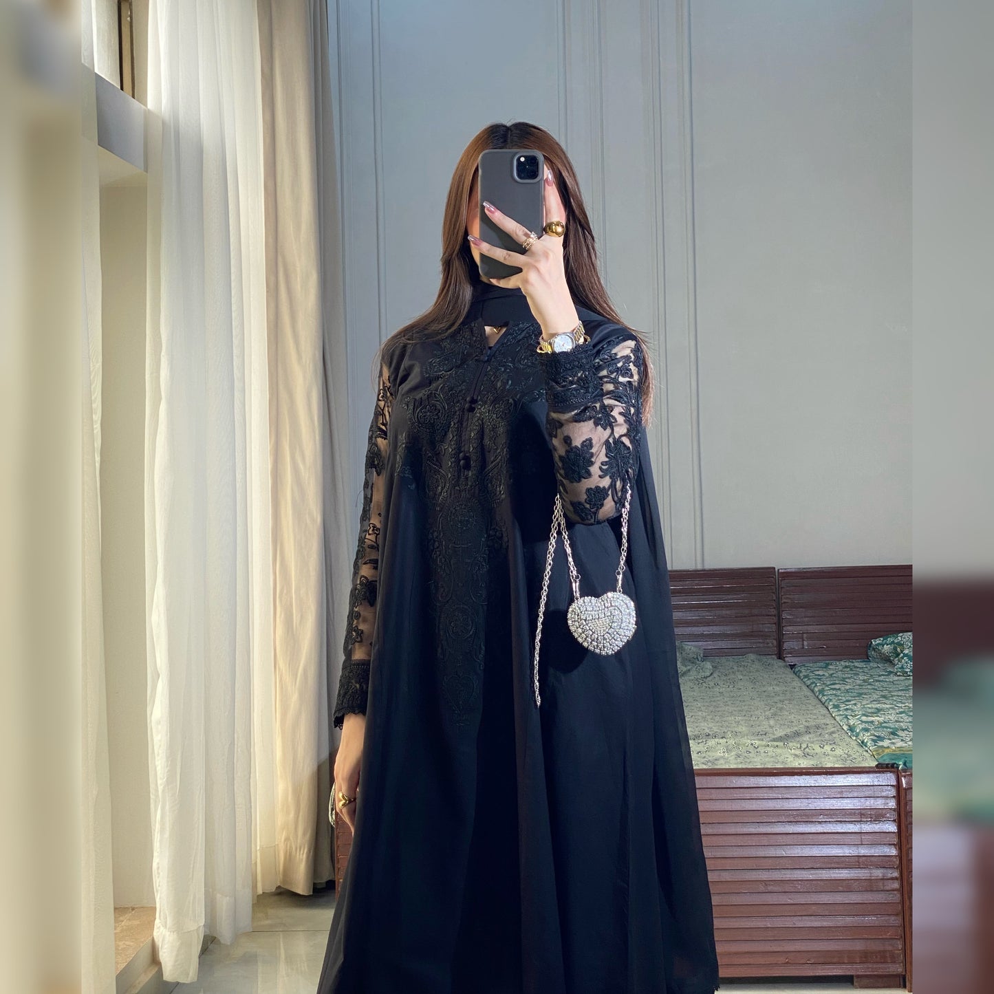 Juliet Black Embroidered 3PC
